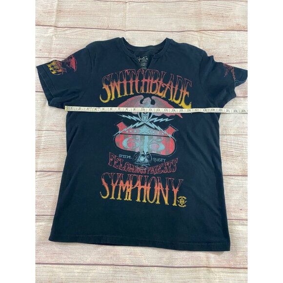 Switchblade Symphony Howe Men's Black graphic T-shirt - Large - Picture 6 of 11